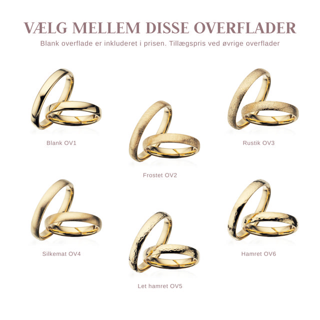 Hjerteringe 3,5 mm. 8 kt.