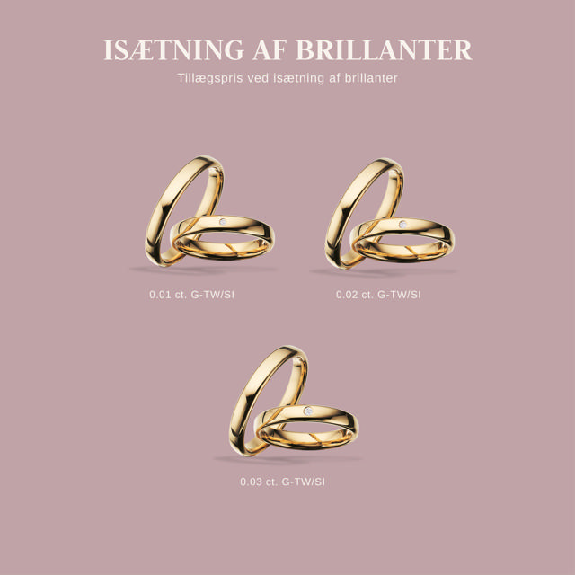 Hjerteringe 3,5 mm. 8 kt.