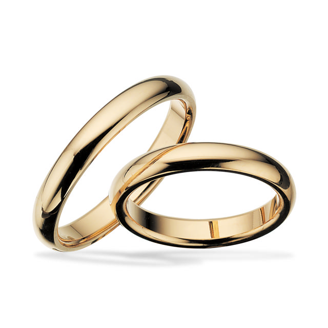 Hjerteringe 3,5 mm. 8 kt.