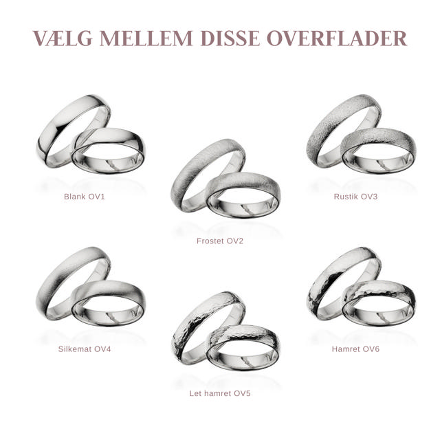 Hjerteringe 4,5 mm. sølv