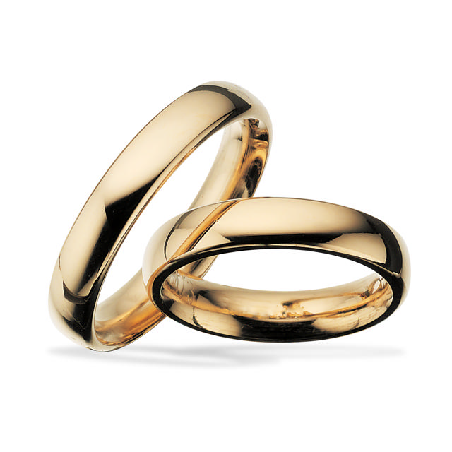 Hjerteringe 4,5 mm. 8 kt. 