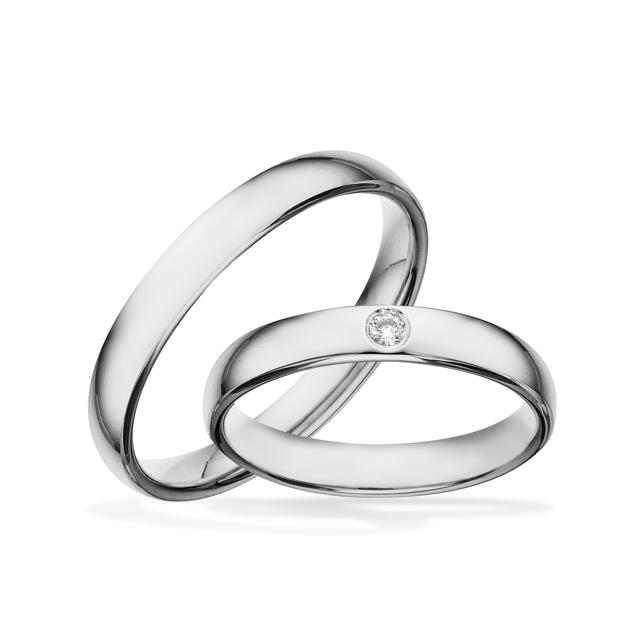 Hjerteringe 0,04 H-W/SI sølv 