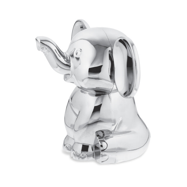Sparebøsse elefant forkromet