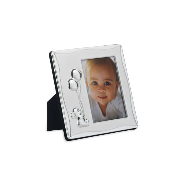 Fotoramme 12,5x12,5 cm (billede 7x10cm) forsølvet