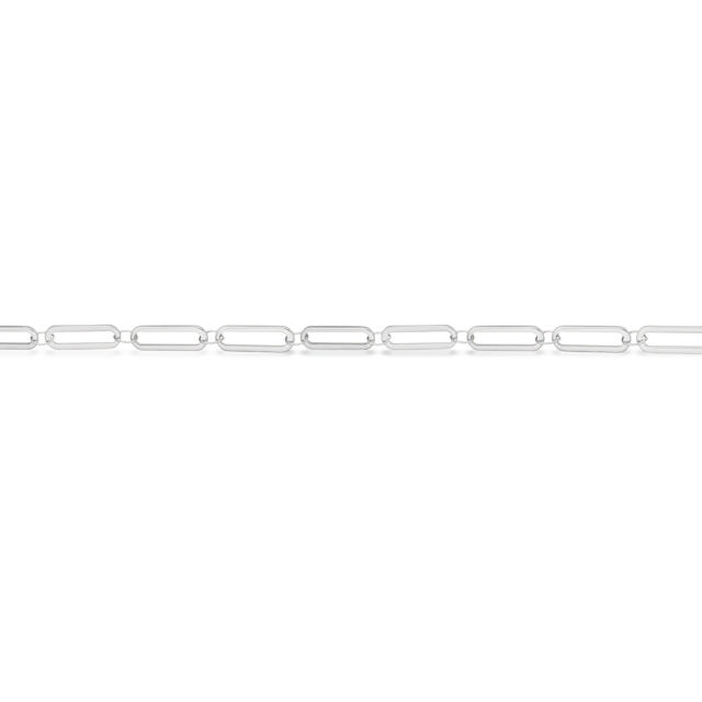 *Molly armbånd longlink stål  17+2 cm