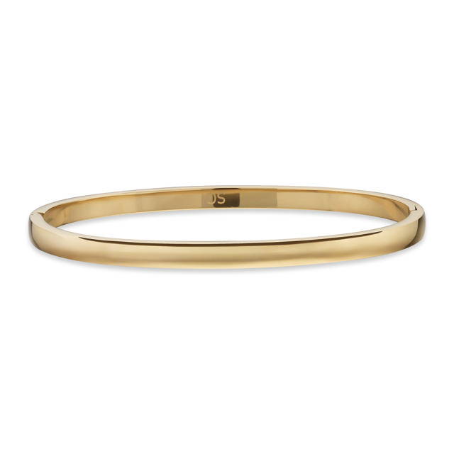 *Molly armring oval 4 mm stål guldfarvet