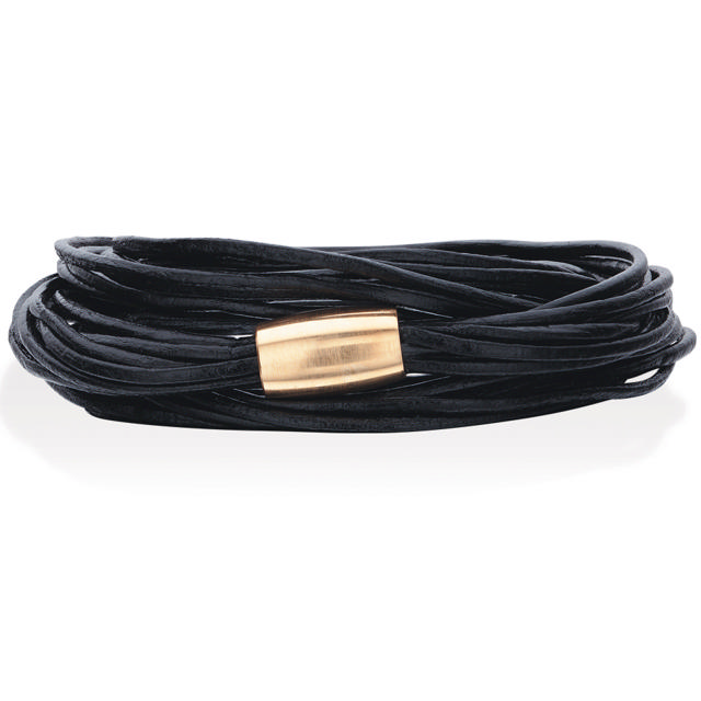 black 9 rows.  w/goldplated lock 65,5cm
