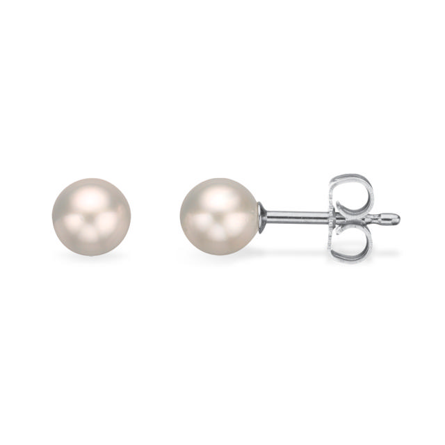 5,5-6 mm Akoya 3/4 silver earstud