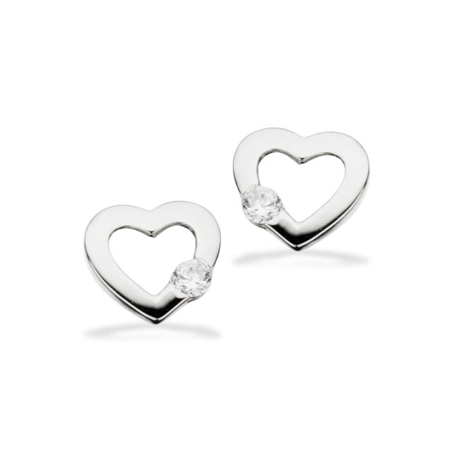 Earsticks heart zir. 925