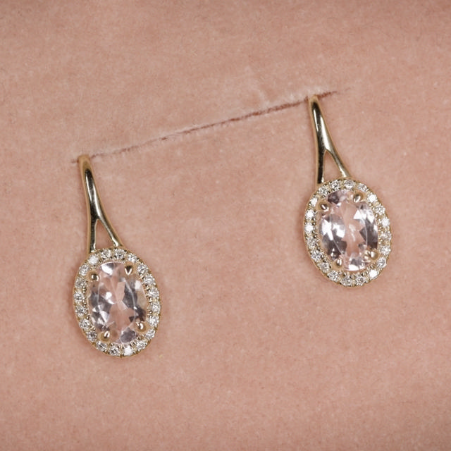 Earhanger 0,15 H-W/SI morganite 585 yell.