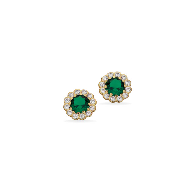 Earsticks green/white zir. 333 yell.