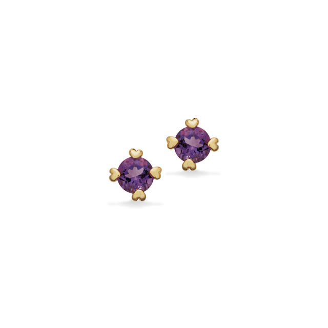 Earsticks amethyst 585 yell.