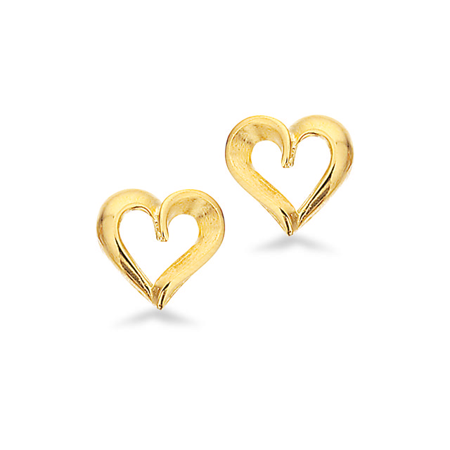 Earsticks heart 925 goldplated