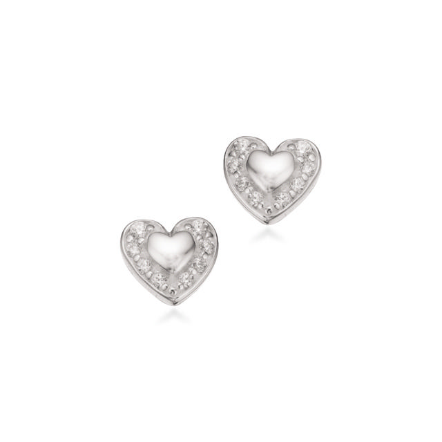 Earsticks heart zir. 925