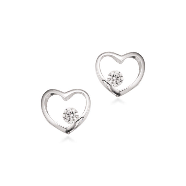Earsticks heart zir. 925