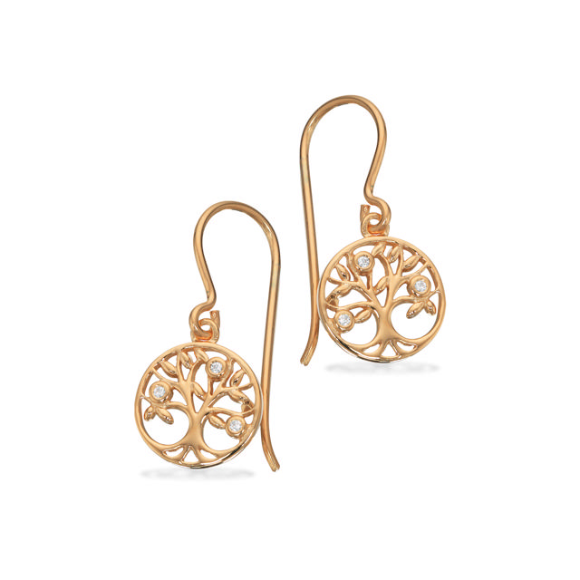 Earhanger zir. 925 goldplated