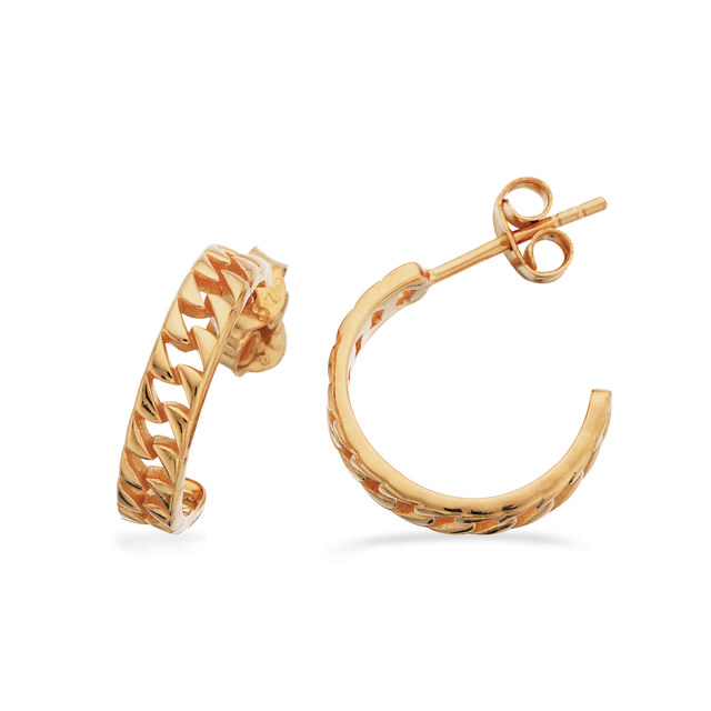 Half creol 925 goldplated