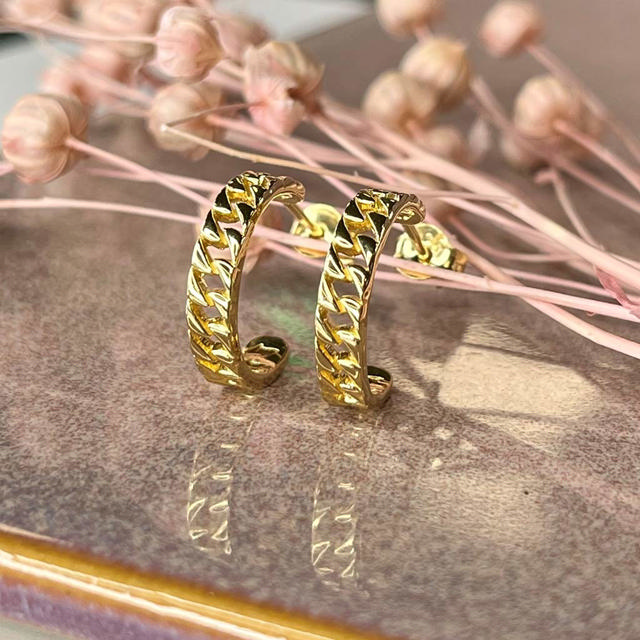 Half creol 925 goldplated