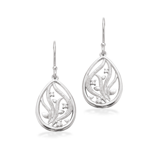 Earhanger zir. 925 platinium