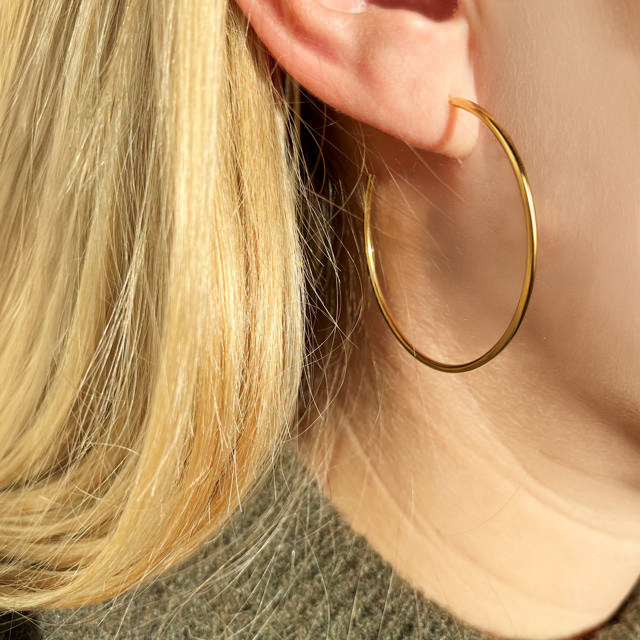 Hoop 925 goldplated