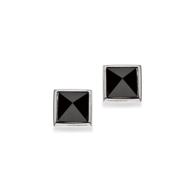 Earsticks men black crystal steel