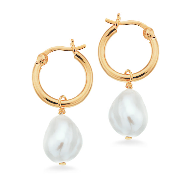 Hoop baroque fwp. 925 goldplated