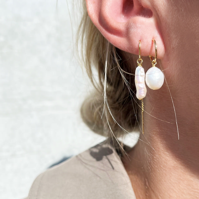 Hoop fwp. 925 goldplated