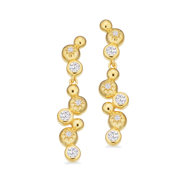 Earhanger zir. 925 goldplated