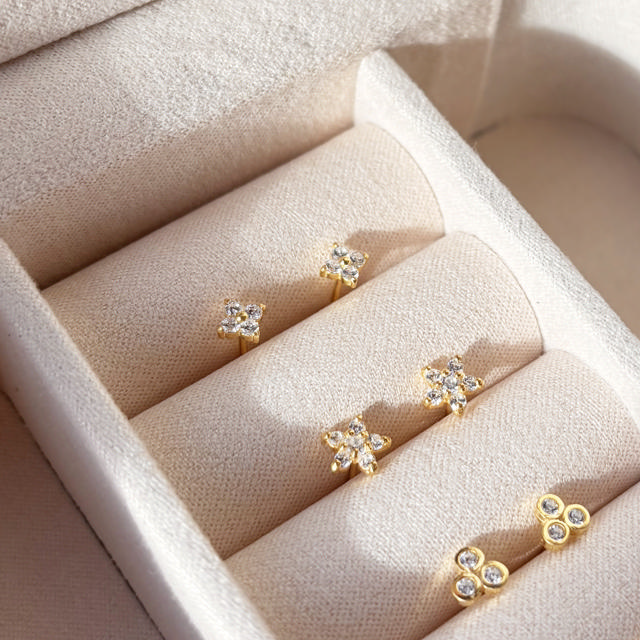 Earsticks zir. 925 goldplated