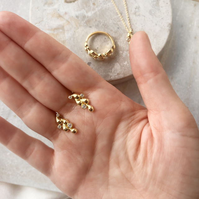 Earsticks 925 zir. 925 goldplated