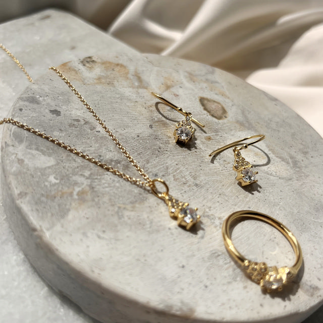 Earhanger zir. 925 goldplated