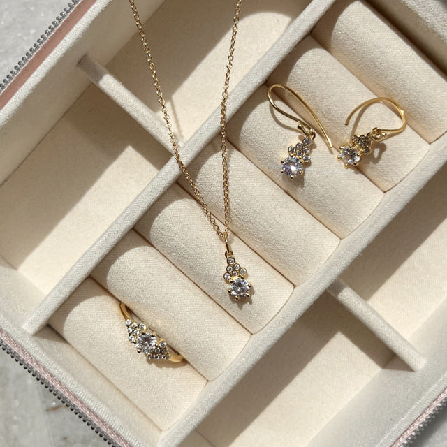 Earhanger zir. 925 goldplated