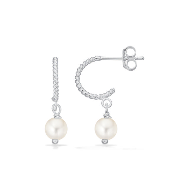 Half hoops pearls 925