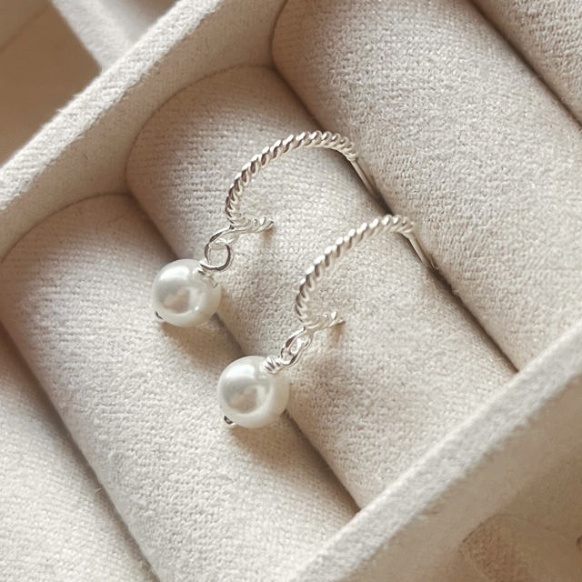 Half hoops pearls 925