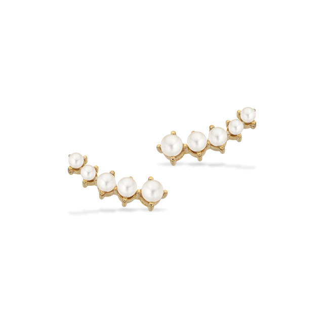 Earsticks pearls 925 goldplated