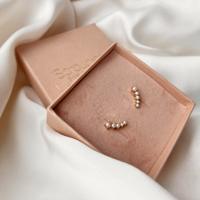 Earsticks pearls 925 goldplated