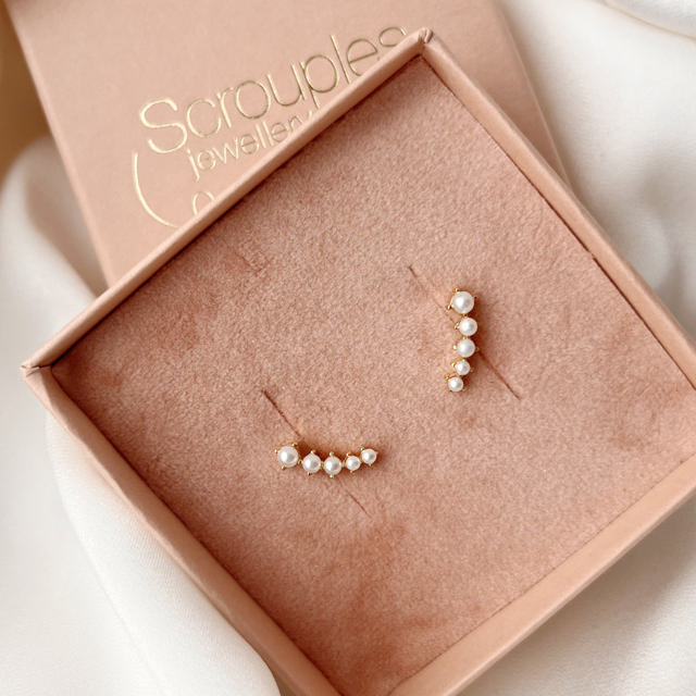 Earsticks pearls 925 goldplated