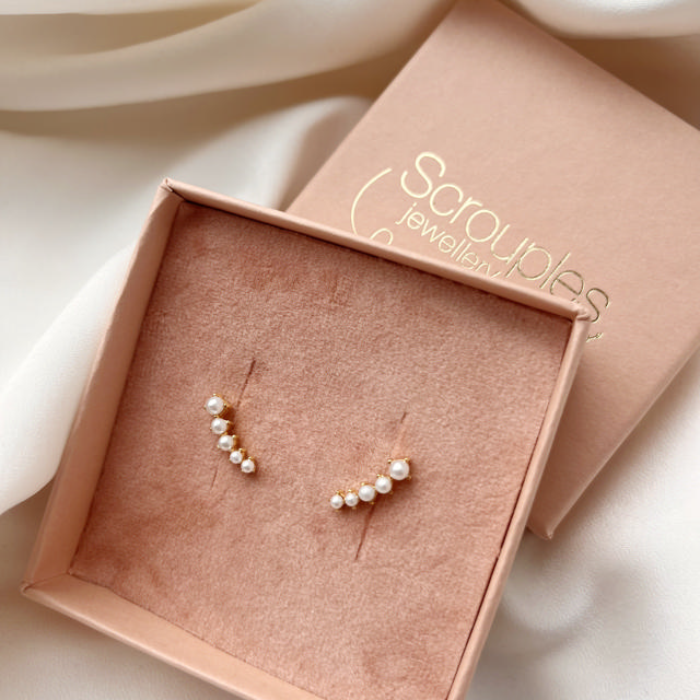 Earsticks pearls 925 goldplated