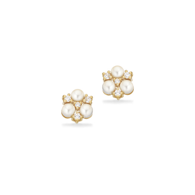 Earsticks fwp. zir. 925 goldplated