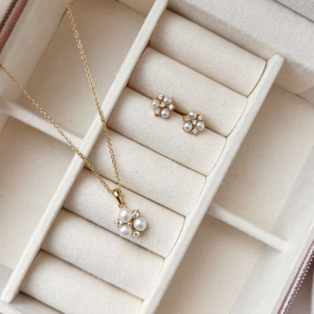Earsticks fwp. zir. 925 goldplated