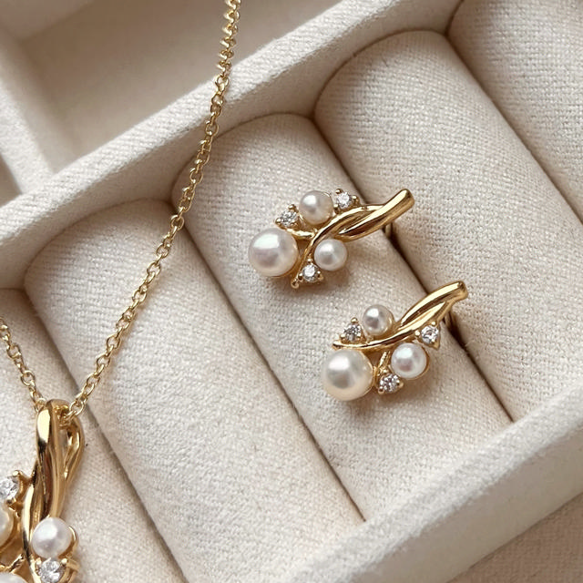 Earsticks fwp. zir. 925 goldplated