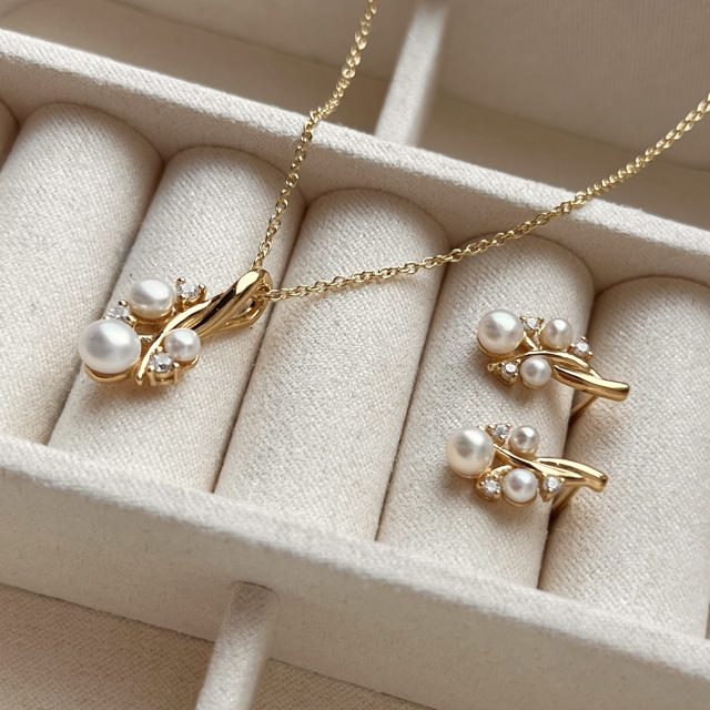 Earsticks fwp. zir. 925 goldplated
