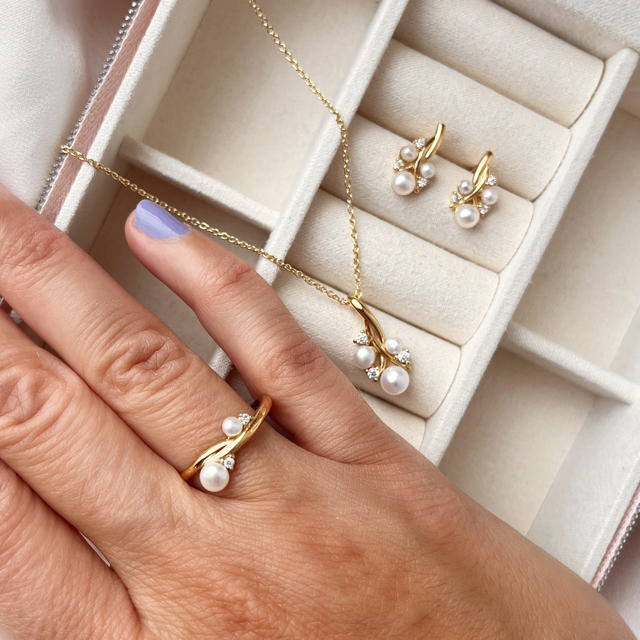 Earsticks fwp. zir. 925 goldplated