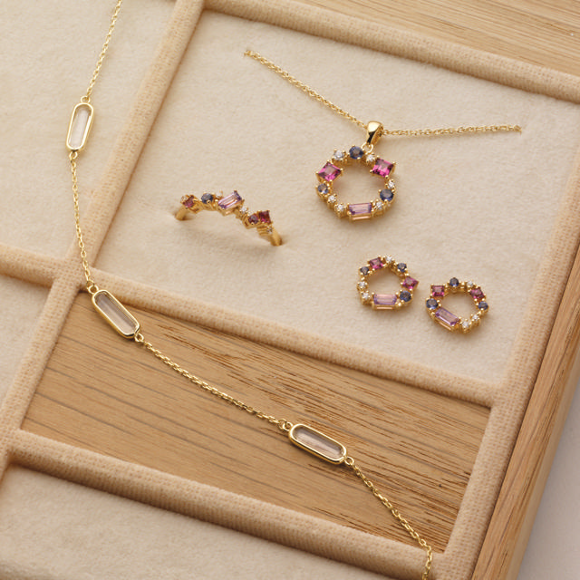 Earsticks zir. 925 goldplated