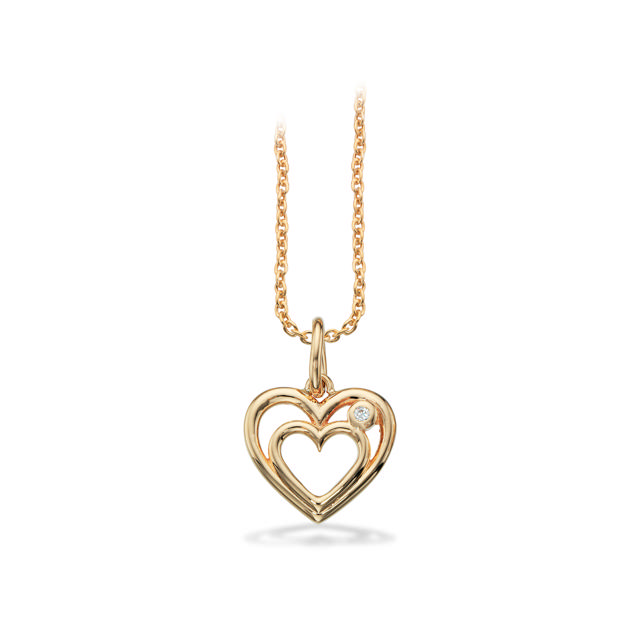 Pendant heart zir. 333 yell.