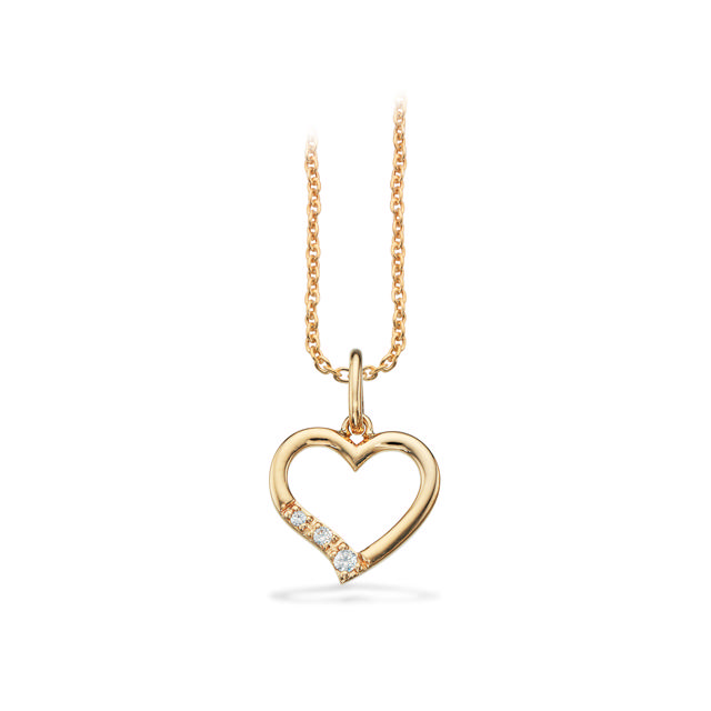 Pendant heart zir. 333 yell.