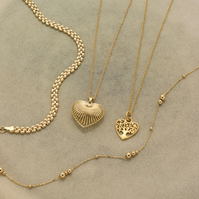 Pendant heart zir. 333 yell.