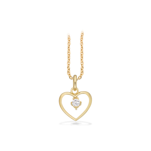 Pendant heart zir. 333 yell.