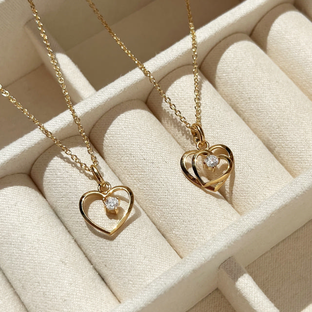 Pendant heart zir. 333 yell.