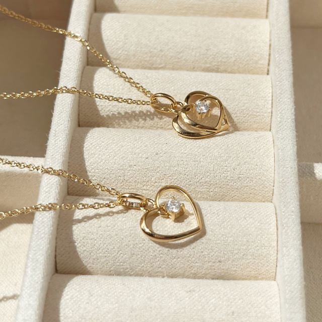 Pendant heart zir. 333 yell.